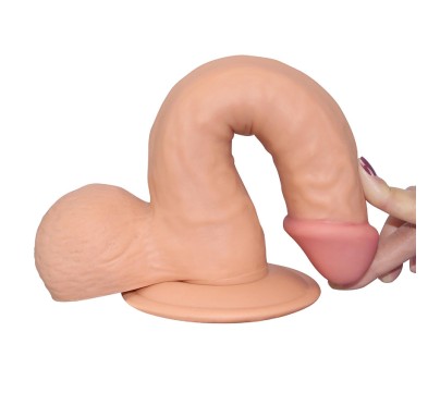 Dildo cieliste realistyczny wygląd penisa 20 cm